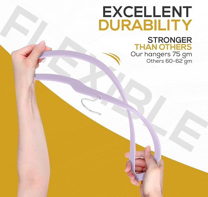 Premium Velvet Hangers 50 Pack Ultra Thin Non Slip Adult Felt Space Saving Suit - Image 8
