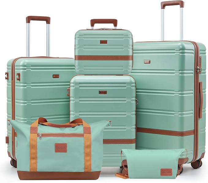 Luggage Sets, Suitcase with Spinner Wheels, PC+ABS Hardshell Travel Luggage Set by Unknown