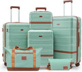 Luggage Sets, Suitcase with Spinner Wheels, PC+ABS Hardshell Travel Luggage Set by Unknown