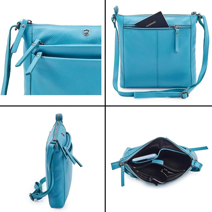 Small Soft Genuine Leather Crossbody Purse Women’s Sling Crossover Shoulder - Image 5