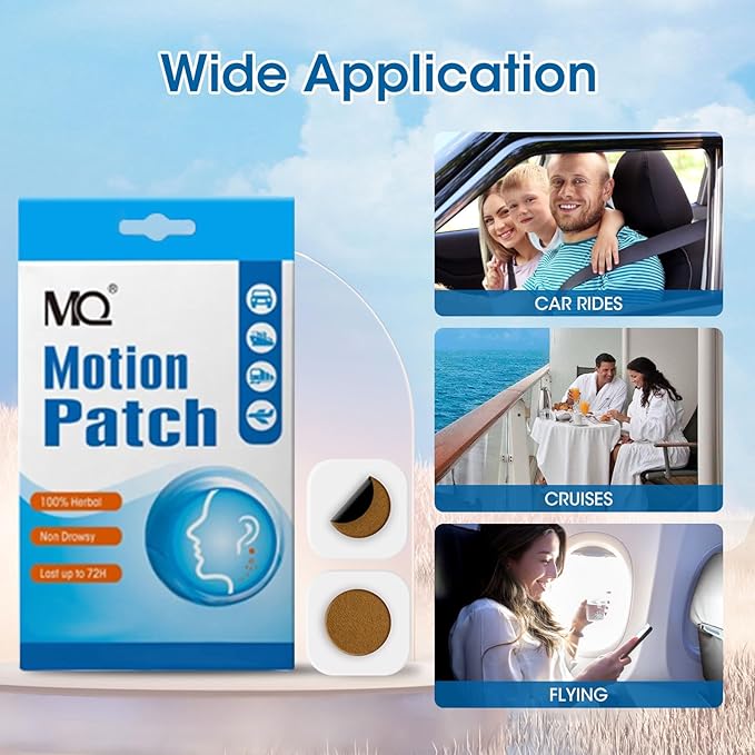 MQ Motion Sickness Patch, Sea Sickness Patches Behind Ear - Image 6
