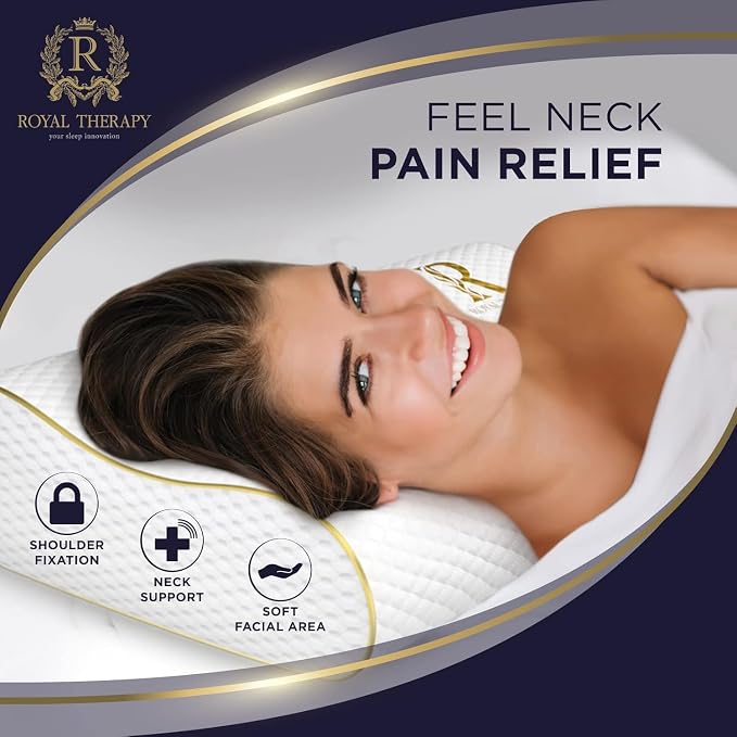 Memory Foam Pillow, Cervical Pillow 4-Layer Queen, Contour Pillow, Side Sleeper - Image 2