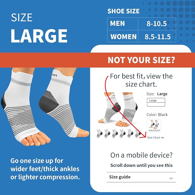 Plantar Fasciitis Sock for Men and Women, Compression Foot Sleeves - Image 3