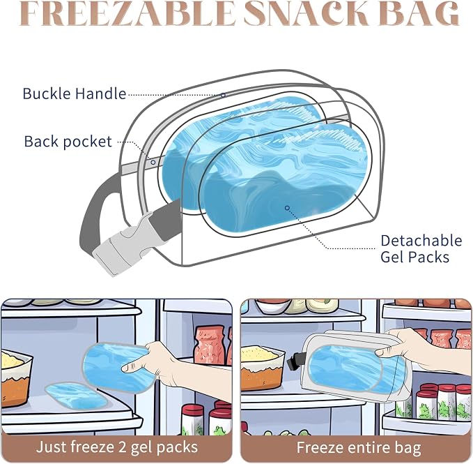 Small Cooler Bag Freezable Lunch Bag - Image 2