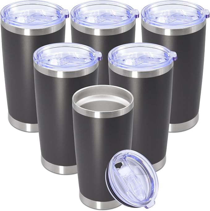 20 oz Tumbler with lid Double Wall Vacuum Insulated Tumblers Stainless Steel by Providethebestproducts