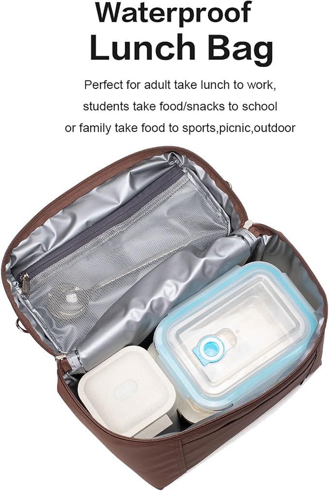 NOL Natural Organic Lifestyle Insulated Lunch Bags - Image 5