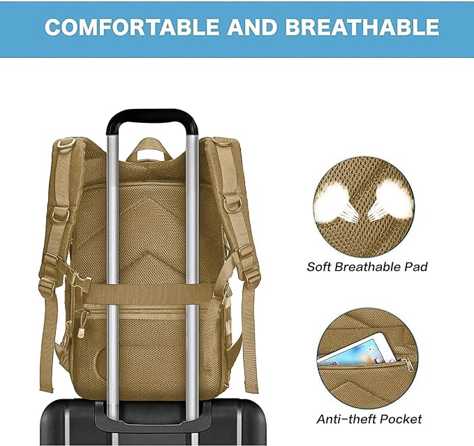 MOSISO Camera Backpack, DSLR/SLR/Mirrorless Tactical Camera Bag Case - Image 6