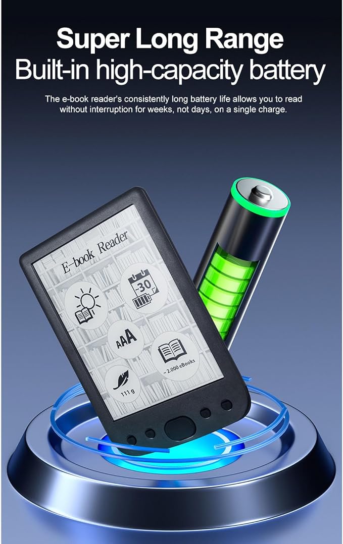 Yoidesu 6 Inch E Reader Digital Reader Electronic Book Reader - Image 3