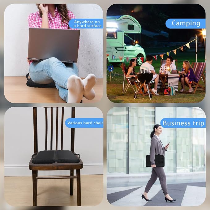 Portable Compact Seat Cushion Foldable Travel Cushion, - Image 4