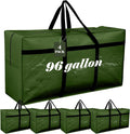 4 Pcs Large Moving Bags with Zipper and Handles Foldable Storage Duffle Bags by Clysee