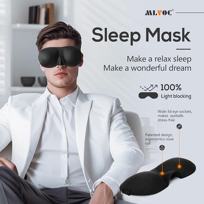MLVOC Travel Pillow 100% Pure Memory Foam Neck Pillow, Comfortable & Breathable - Image 8