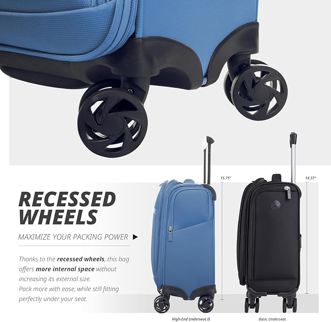 Verage Underseat Carry On Luggage - Image 7