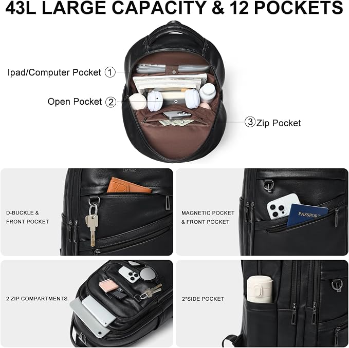 43L Backpack for Women Men - Image 4