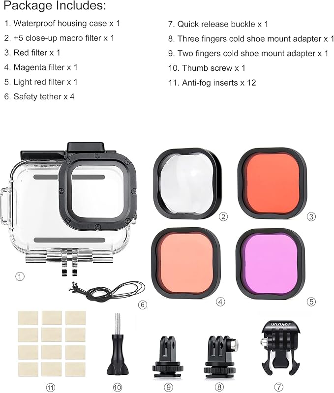 SOONSUN Waterproof Case with Dive Filters - Image 9