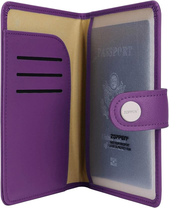 ZOPPEN Passport Holder Women, Passport Cover Travel Wallet Rfid Blocking - Image 4