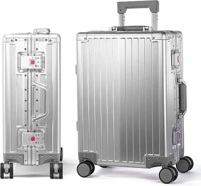 UrbanExplorer 24Inch All Aluminum Check In Luggage Heavy Duty Hard Shell by UrbanExplorer