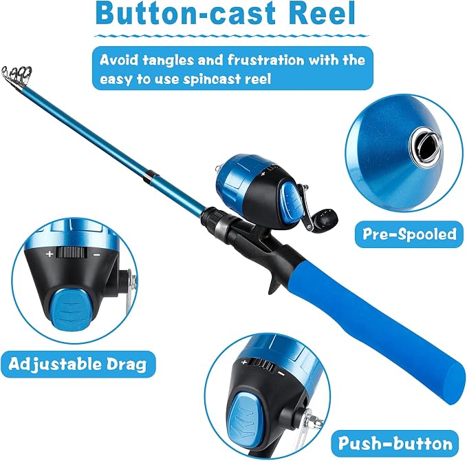 PLUSINNO Kids Fishing Pole - Image 2