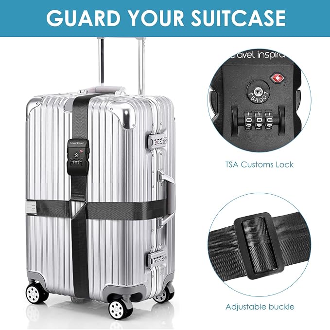Travel Inspira Luggage Straps for Suitcases - Image 3