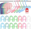 36 Pcs Travel Hangers Portable Foldable Travel Hanger Organizer, Plastic Cruise by Besslly