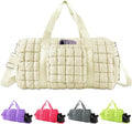 Quilted Travel Duffle Bag Gym Bag by XSUIOY