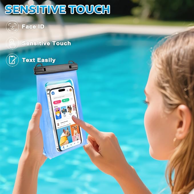 Large Waterproof Phone Pouch, Floating Waterproof Bag, IPX8 Dry Bag - Image 4