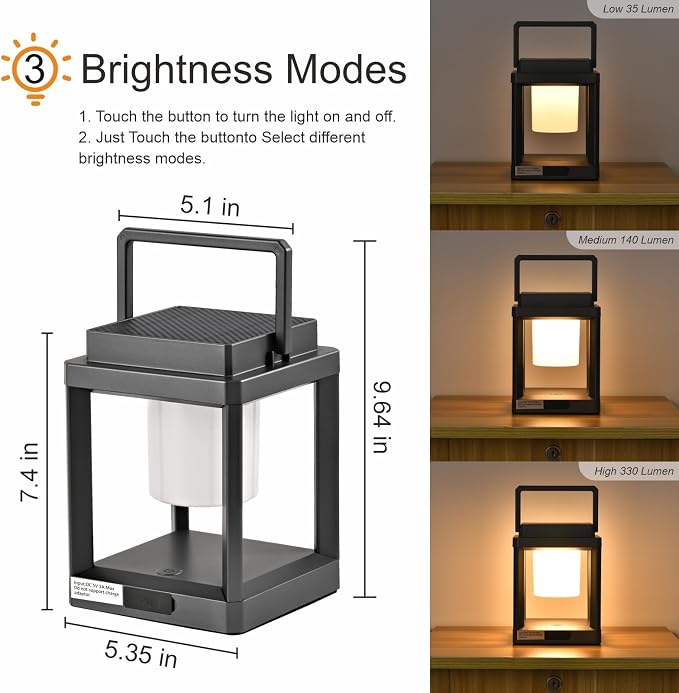LETRY Solar Outdoor Table Lamp: Outdoor Lanterns - Image 2