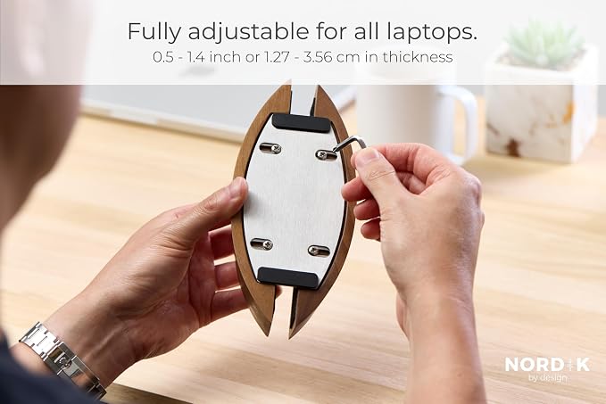 Nordik Adjustable Vertical Laptop Stand - Image 2