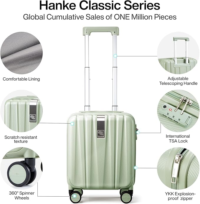 Hanke 14 Inch Underseat Carry On Luggage - Image 4