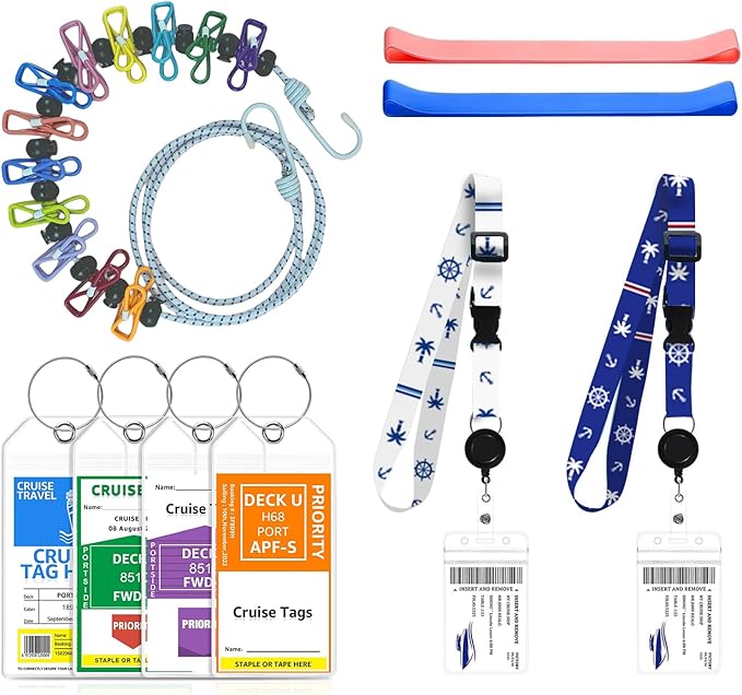 Cruise Ship Essentials, Cruise Luggage Tags, Lanyards by ANNISITE