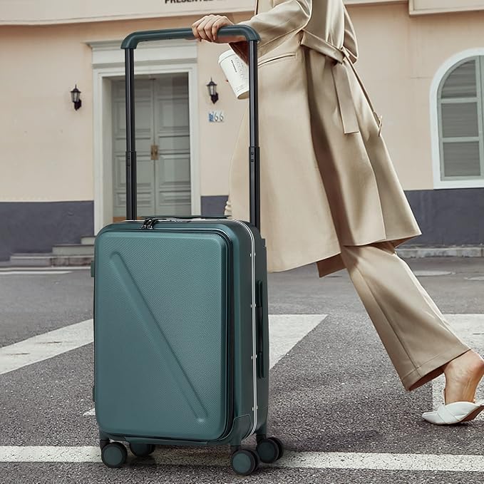 MILADA Wide Handle Carry On Luggage - Image 9