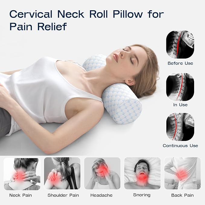 Neck Roll Pillow for Neck Pain Relief - Image 3