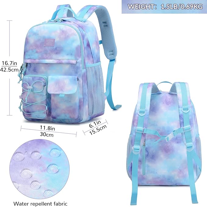 Lohol Galaxy Backpack for Kids Teen Girls, Casual Daypack - Image 3