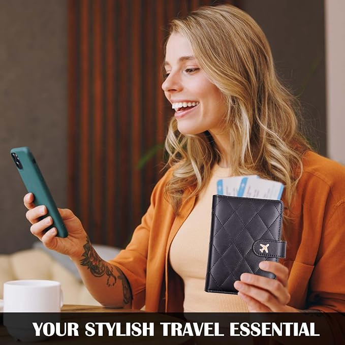 Melsbrinna Premium Leather Passport Holder Covers Case, Waterproof Rfid - Image 7