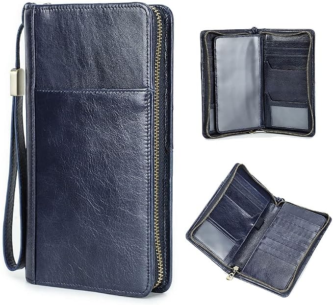 CONTACTS Passport Wallet Leather Family Passport Holder by CONTACTS