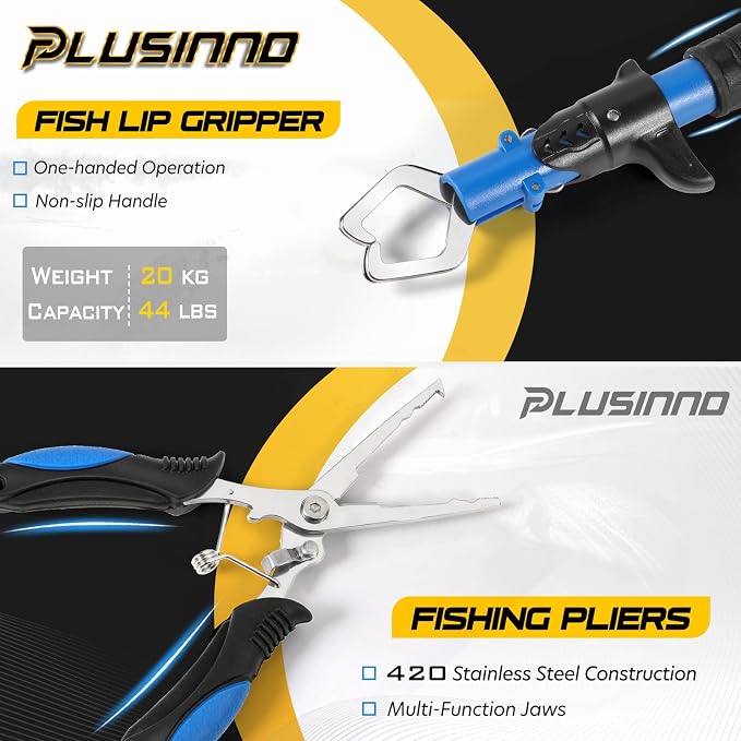 PLUSINNO Fishing Rod and Reel Combos Carbon Fiber Telescopic Fishing Pole - Image 5