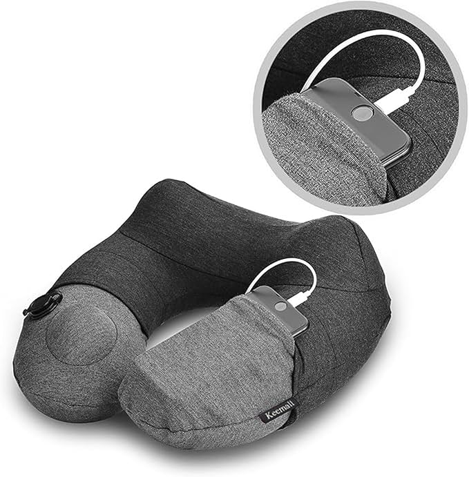 Inflatable Travel Neck Pillow, Best Airplane Neck Pillow - Image 2