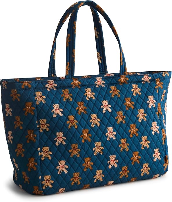 Premium Cotton Knollton Travel Tote Bag by VeraBradley