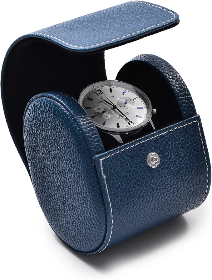 Oirlv Luxury Leather Travel Watch Case Single Watch Box - Image 3