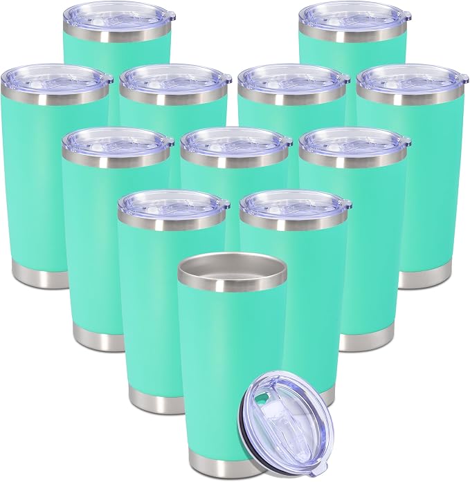 20 oz Tumbler with lid Double Wall Vacuum Insulated Tumblers Stainless Steel by Providethebestproducts