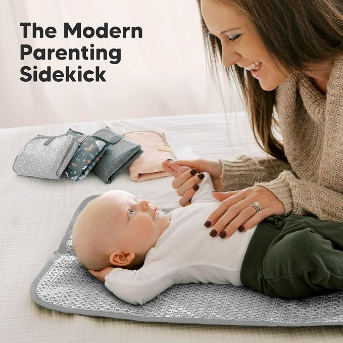 KeaBabies Portable Diaper Changing Pad, Easy Wipe Clean - Image 9