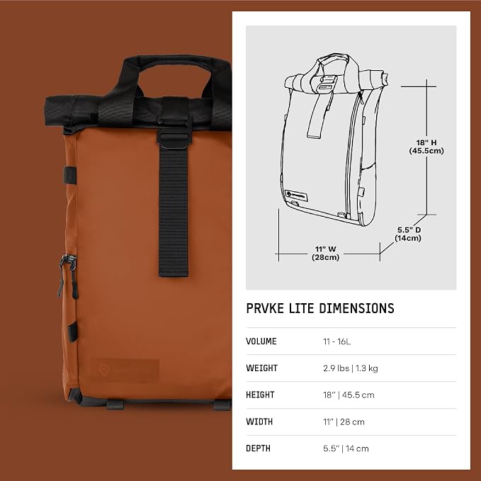 WANDRD PRVKE Lite: Weather-Resistant Travel & Camera Backpack - Image 10