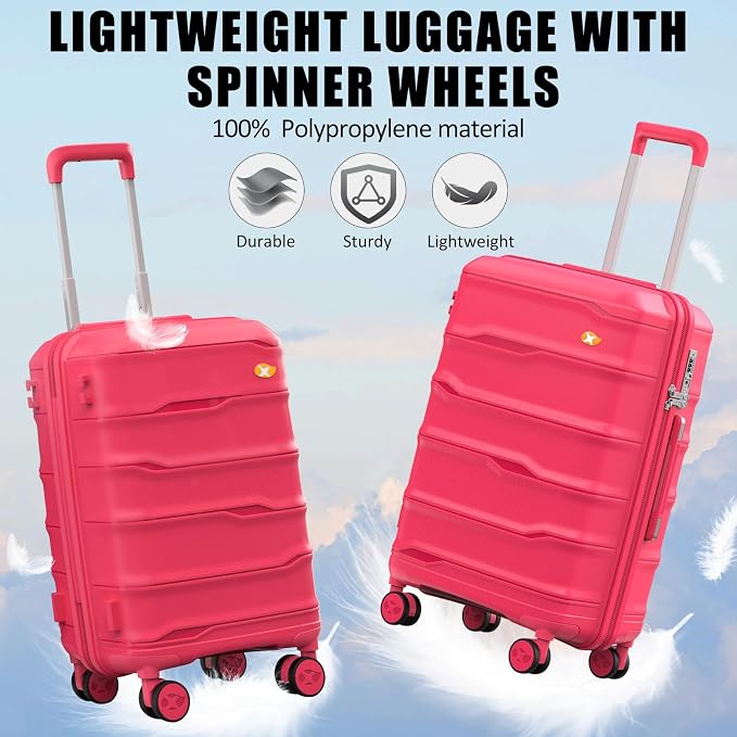 Carry On Luggage 22x14x9 Airline Approved, Hard Shell Suitcase - Image 2
