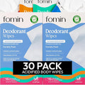 FOMIN Acidified Travel Deodorant Wipes by FOMIN