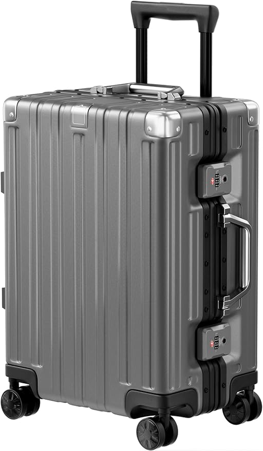 Krute Carry On Luggage 20 inch Aluminum Frame Suitcase by Krute