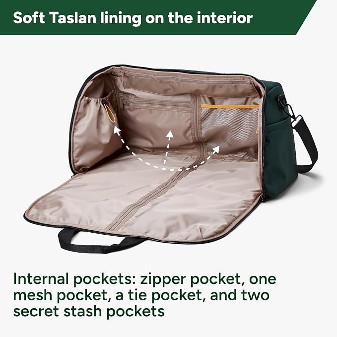 Halfday Convertible 2-in-1 Premium Garment Duffel Weekender Bag 45L | - Image 3