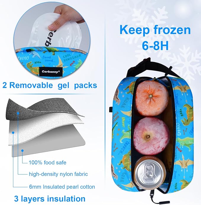 Blue Planet Dinosaur Freezable Cooler Bag - Image 2