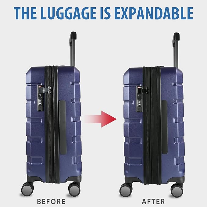 KROSER Hardside Expandable Carry On Luggage - Image 5