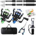 Fishing Rod, Pre-Loaded Spinning Reel Combo, Fishing Pole by Tripquips