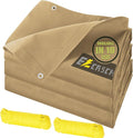12’x12’ Canvas Tarps Heavy Duty Waterproof Tarpaulins by Ezcasch