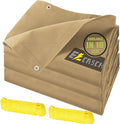 10’x20’ Canvas Tarps Heavy Duty Waterproof Tarpaulins by Ezcasch